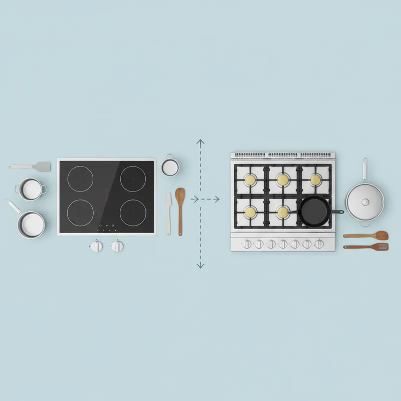 cooktop vs rangetop — detail