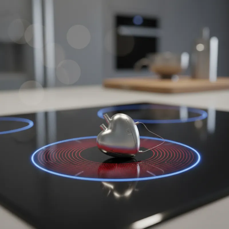 induction cooktop pacemaker — illustration